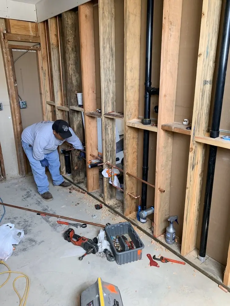 Commercial rough-in plumbing for Water Heater Replacement in Downtown San Antonio